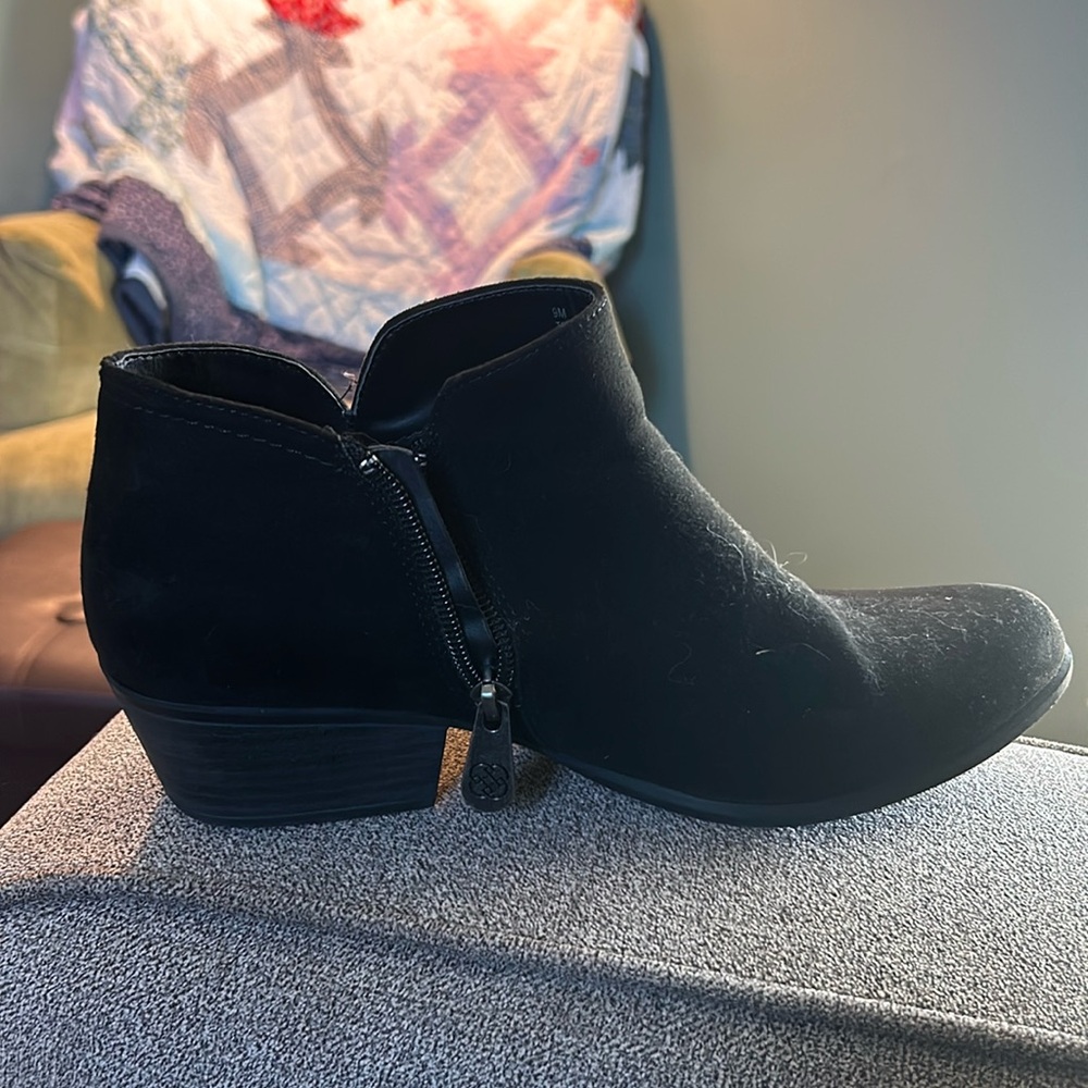 Black ankle boots